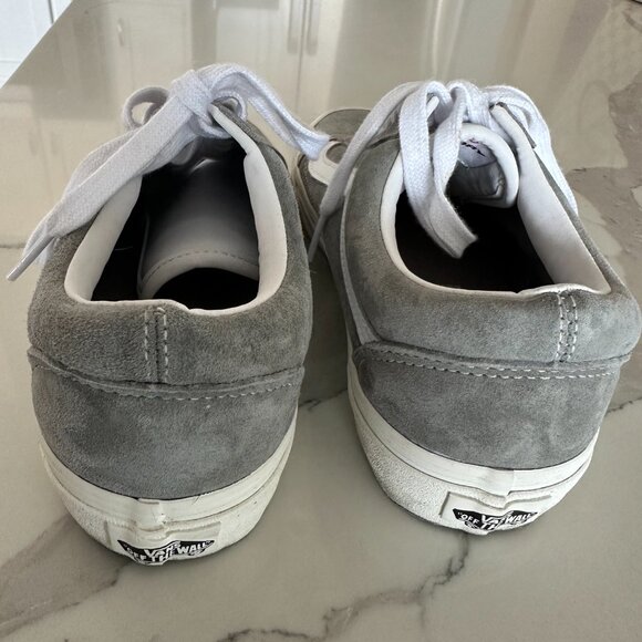 Vans Old Skool Gray Suede Unisex Shoes - M 6.5 W 8 Excellent Condition - Picture 4 of 8